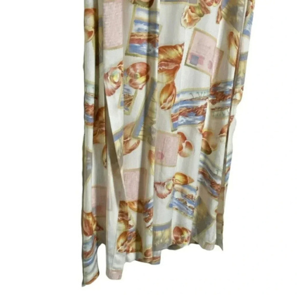 Caribbean Joe XL seashell shadow Hawaiian maxi sleeveless dress NEW‎ - Picture 7 of 7